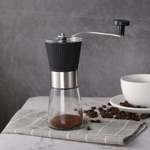 Hand Grinder Coffee Mill with Adjustable Conical Ceramic Burr for Aeropress